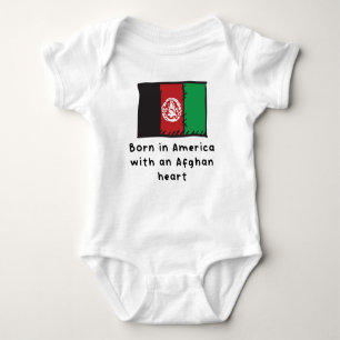 Född i Amerika med afghansk hjärtklappa afghaner T Shirt