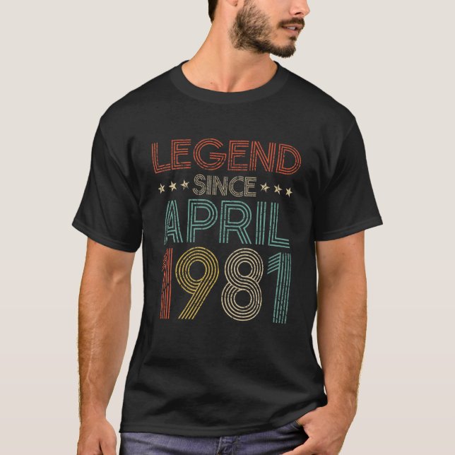Född i april 1981, förklaring sedan 41:e födelseda t shirt (Framsida)