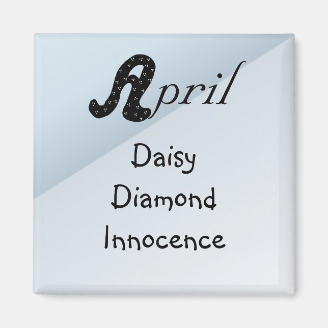 Född i april magnet (Framsidan)