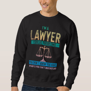 Född i Argue Lawyers Law 3 Lång Ärmad Tröja