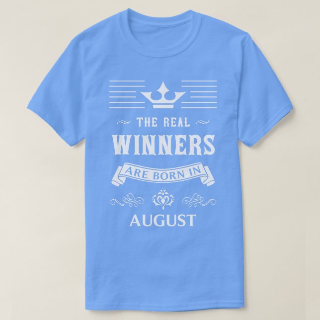 Född i augusti t shirt (Design framsida)