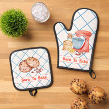 Född i Bake Oven Mitt och Pot Holders