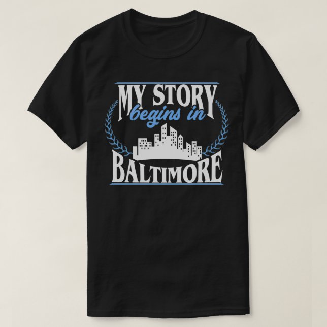 Född i Baltimore Pullover T Shirt (Design framsida)