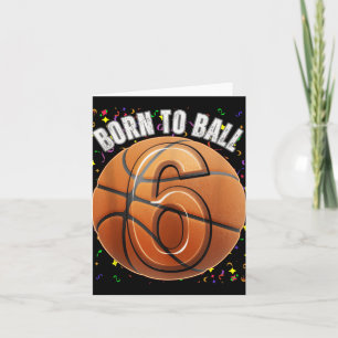 Född i Basketball 6e födelsedag sex flickor Boy Ki Kort