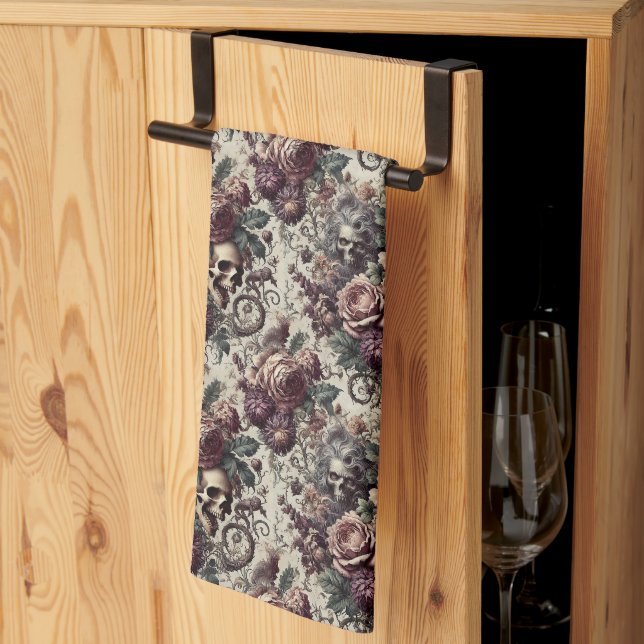 Född i Bloom - Gothic Victorian Kökshandduk (Thirds Fold)