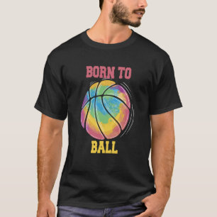 Född i Boll Basketball Slam dunk T Shirt