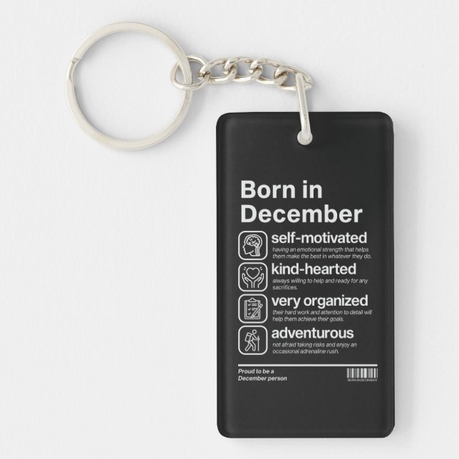 Född i december personlighet (Framsidan)