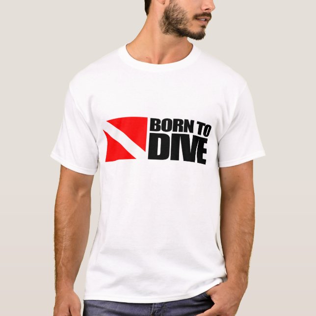 Född i Dive T Shirt (Framsida)