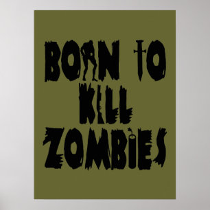 Född i Döda Zombies Poster