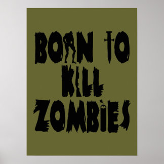Född i Döda Zombies Poster