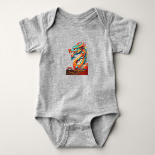 Född i Dragon Year 2024 personlig Baby BS T Shirt