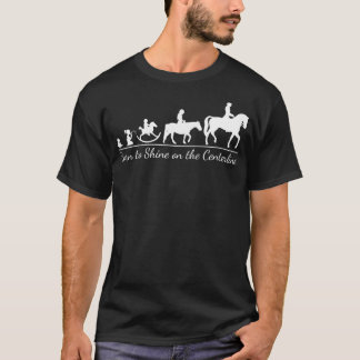 Född i Dressage Equestrian Horse Riders White T Shirt
