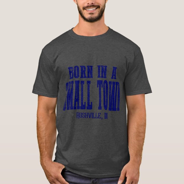 Född i en liten stad t shirt (Framsida)
