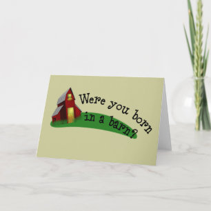 Född i ett Barn Quote Greeting Card Kort