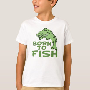 Född i fisk för Bass T Shirt