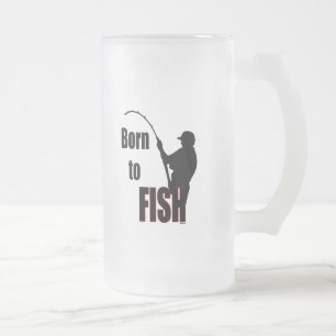 Född i fisk frostat ölglas