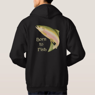 Född i fisk tröja med luva