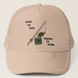 Född i fisk - tvingad till arbete keps