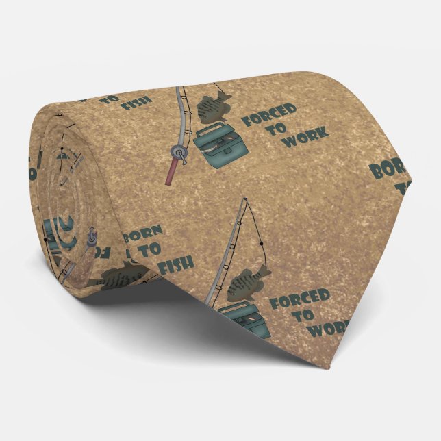 Född i fisk - tvingad till arbete slips (Rullad)