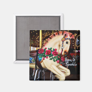 Född i Gnistra Carousel Horse med Ro Photo Magnet