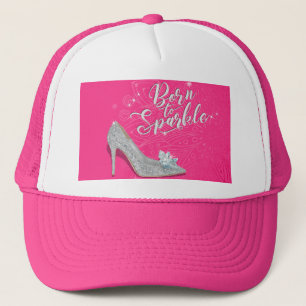 Född i Gnistra Cinderella Slipper Shoe Glitter Keps