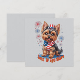 Född i Gnistra - den 4 juli i Party inbjudan att l