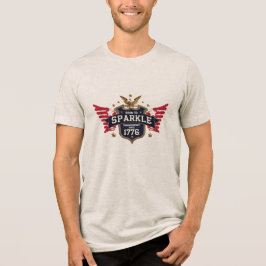 Född i Gnistra - Patriotic Shield Tee | USA-Pride