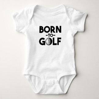 Född i Golf lustig pojke-skjorta Tee Shirt