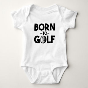 Född i Golf lustig pojke-skjorta Tröja