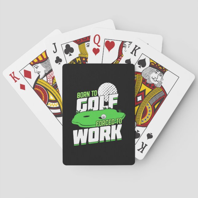 Född i Golf tvingad att arbeta Casinokort (Baksidan)