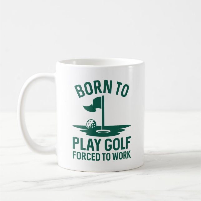 Född i Golf tvingad att arbeta Kaffemugg (Vänster)
