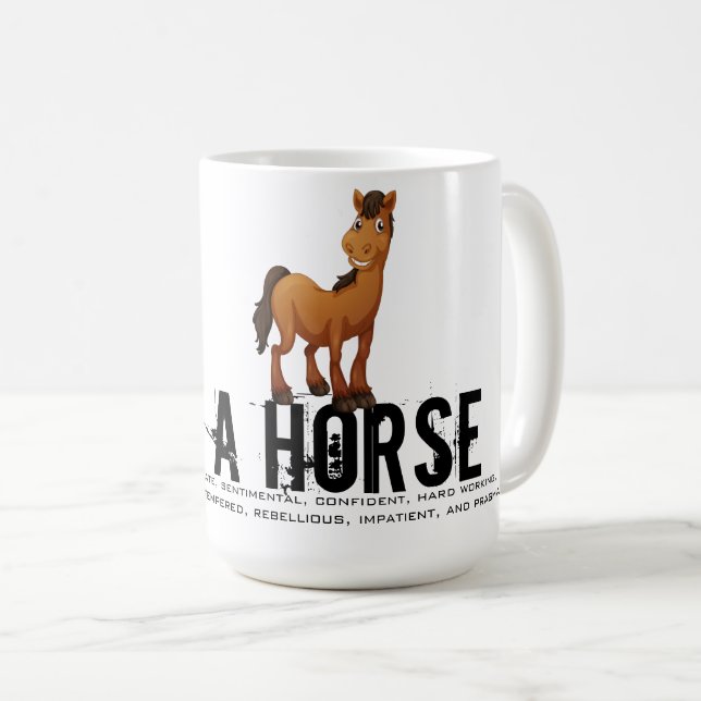 Född i Horse-året Kaffemugg (Framsida höger)