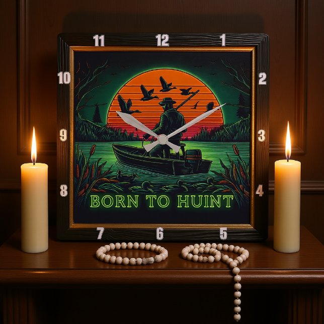 Född i Hunt Hunters Vigil Fyrkantig Klocka (Skapare uppladdad)