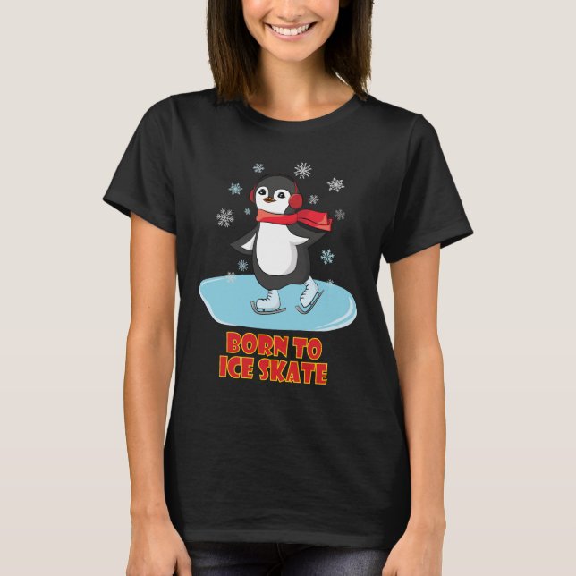 Född i isskiffer (Cute Penguin) T Shirt (Framsida)