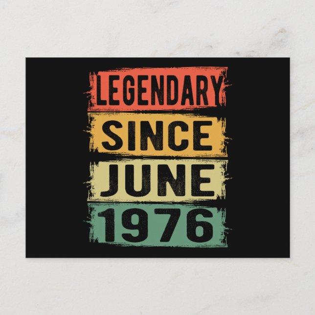 Född i juni 1976 vykort (Framsida)