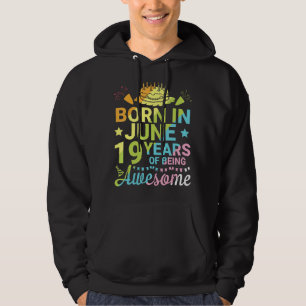 Född i juni 2003 Grattis på födelsedagen 19 år eft Hoodie