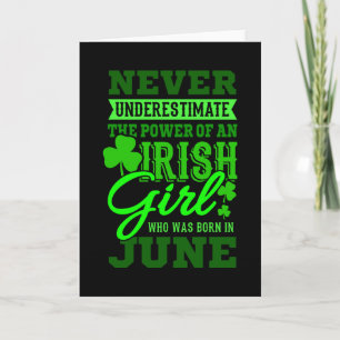 FÖDD I JUNI Birthday Irish Women Mamma Kort
