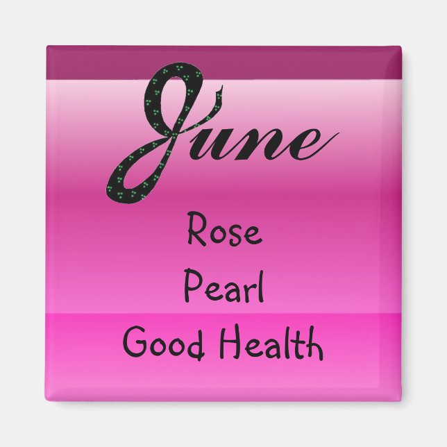 Född i juni magnet (Framsidan)