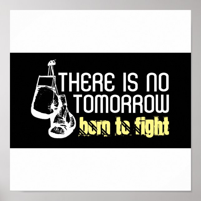 Född i kamp, Boxing-handskar Poster (Framsidan)