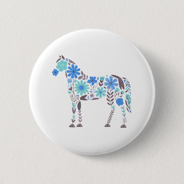 Född i Kärlek Horses Knapp (Framsida)
