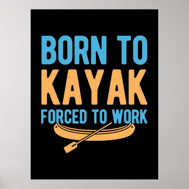 Född i Kayak tvingad att arbeta Poster (Framsidan)