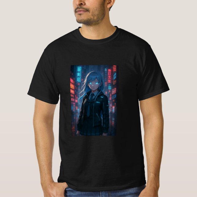 ”Född i kod. Stiliserad för jorden.” T Shirt (Framsida)