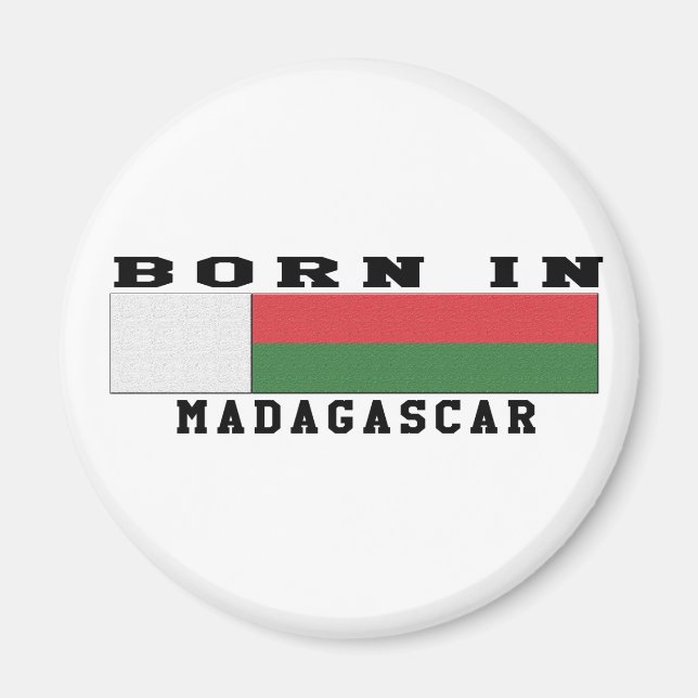 Född i Madagaskar Magnet (Framsidan)