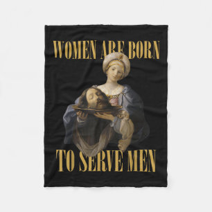 Född i Manar Christian Chef Girl Motivational Fleecefilt