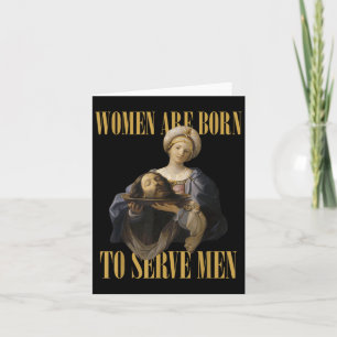 Född i Manar Christian Chef Girl Motivational Kort