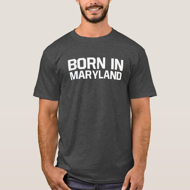 Född i Maryland T Shirt (Framsida)