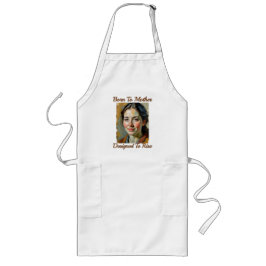 Född i Mor-offerten Cooking Apron Långt Förkläde