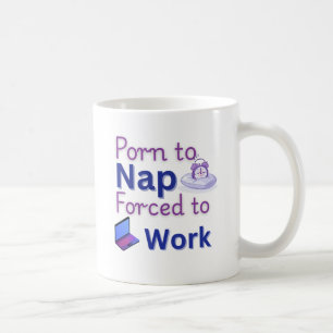Född i Nap - Lustigt Humor - Lustigt arbete Kaffemugg