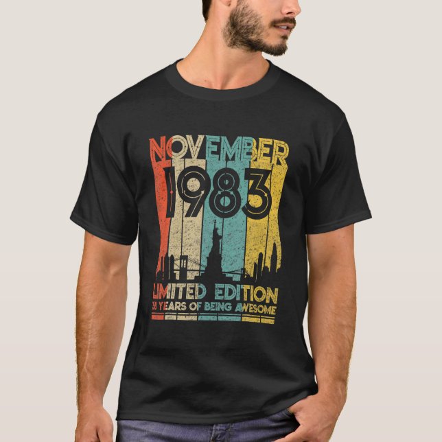 Född i november 1983, Begränsad utgåva 38 T Shirt (Framsida)