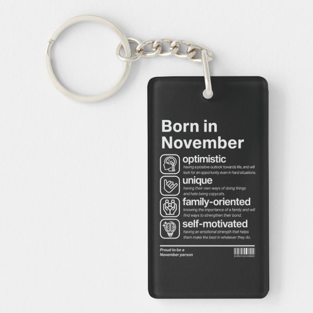 Född i november personlighet (Framsidan)